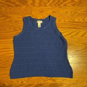 Navy Knit Tank Top